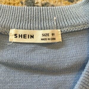 SHEIN crop sweater for girls.